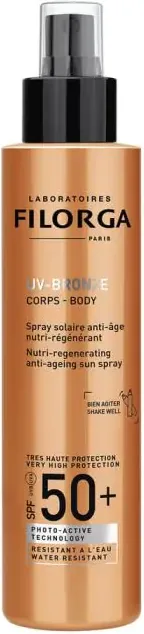 Filorga UV-Bronze Слънцезащитно сухо олио за тяло с анти-ейдж действие SPF50+ 150 мл