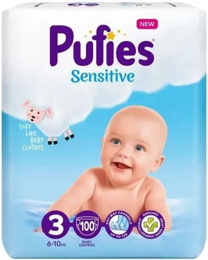 Пелени Pufies Sensitive 3 Midi 100 бр