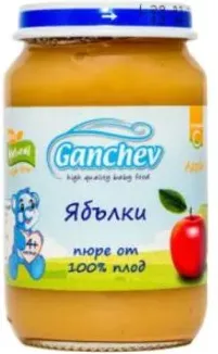 Ganchev Пюре ябълки, 100% плод 4М+ 190 гр