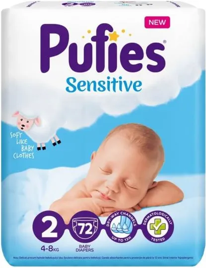 Пелени Pufies Sensitive 2 Mini 72 бр