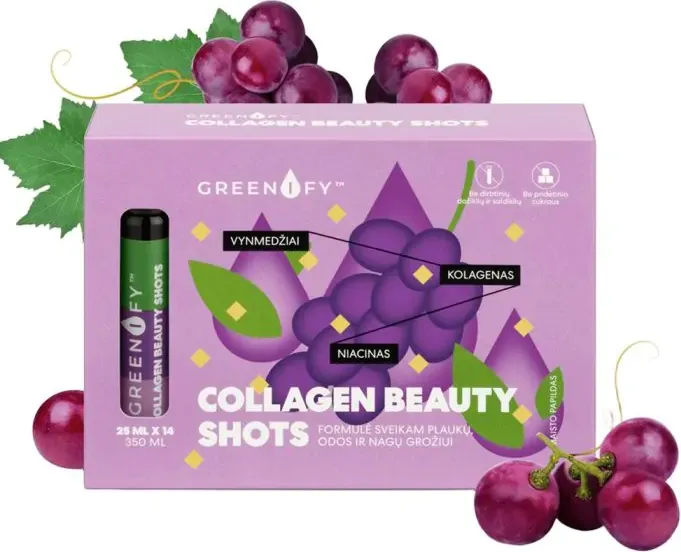 Greenify Collagen Beauty Shots Шотове за красота доза 25 мл х 14 бр