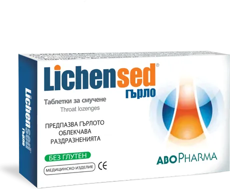 AboPharma Lichensed При болка и раздразнение в гърлото 16 таблетки за смучене