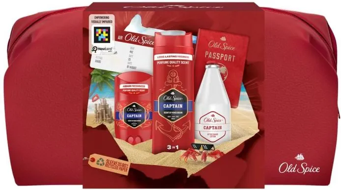 Old Spice Captain Стик против изпотяване за мъже 50 мл +  Душ гел 2в1 за мъже 250 мл + Лосион за след бръснене 100 мл + Несесер Комплект