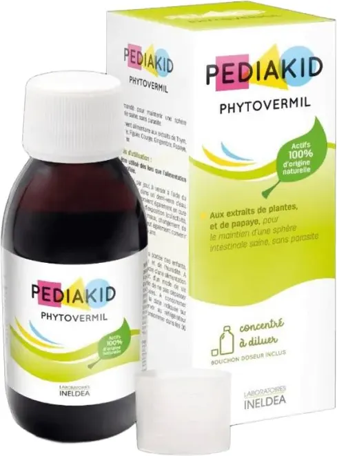 Pediakid Phytovermil Сироп за деца за поддържане на здрави черва без паразити 125 мл