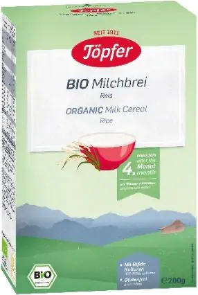 Topfer Bio Mлечна био каша с ориз 4M+ 200 гр