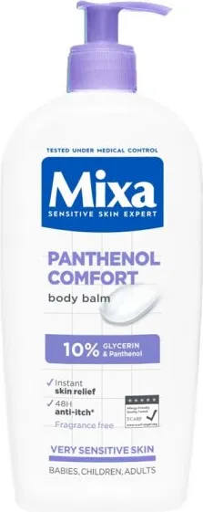 Mixa Panthenol Comfort Успокояващо мляко за тяло за атопична кожа 400 мл