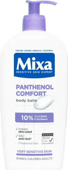 Mixa Panthenol Comfort Успокояващо мляко за тяло за атопична кожа 400 мл