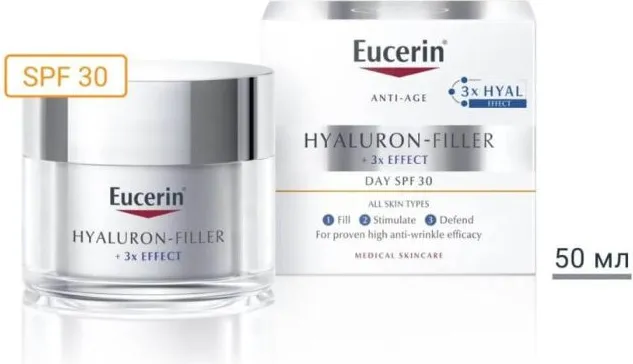 Eucerin Hyaluron-Filler Дневен крем за всеки тип кожа SPF30 50 мл