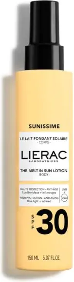 Lierac Sunissime Слънцезащитно енергизиращо мляко за тяло SPF30 150 мл