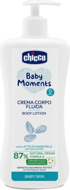 Chicco Baby Moments Crema Corpo Fluida Бебешки лосион за тяло 500 мл Artsana Italia