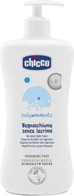 Chicco Baby Moments Пяна за баня без сълзи 0+ 500 мл