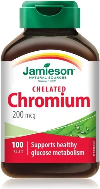 Jamieson Chromium Хром 200 мкг х 100 таблетки