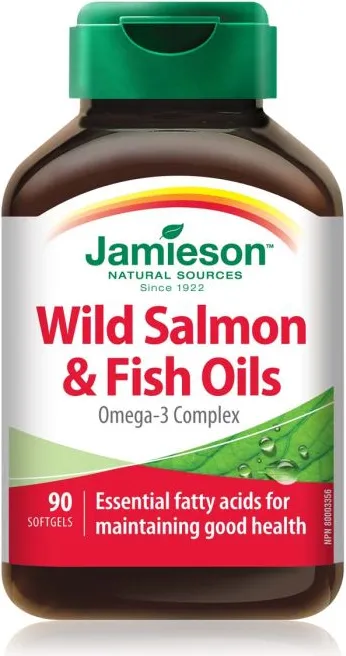 Jamieson Wild Salmon & Fish Oils Рибено масло от дива сьомга х 90 капсули