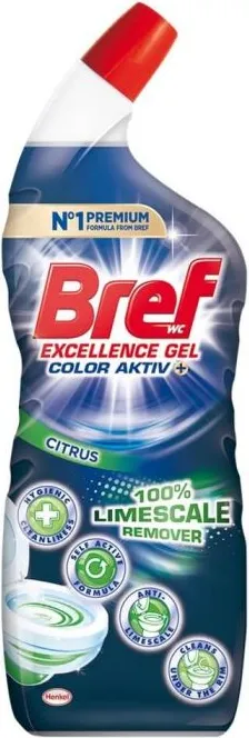 Bref Excellence Gel Limescale Почистващ гел за тоалетна чиния цитрус 700 мл