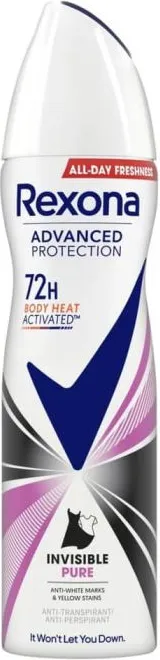 Rexona Advanced Protection Invisible Pure Дезодорант против изпотяване за жени 150 мл