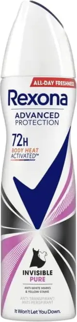 Rexona Advanced Protection Invisible Pure Дезодорант против изпотяване за жени 150 мл