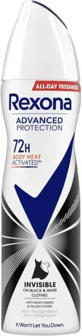 Rexona Advanced Protection Invisible Black & White Дезодорант против изпотяване за жени 150 мл