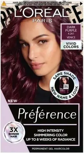 L’Oreal Preference Vivid Colors Боя за коса 4.261 Dark Purple