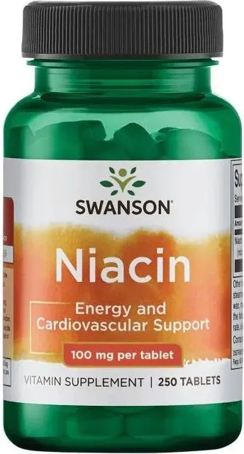 Swanson Niacin Ниацин 100 мг 250 таблетки