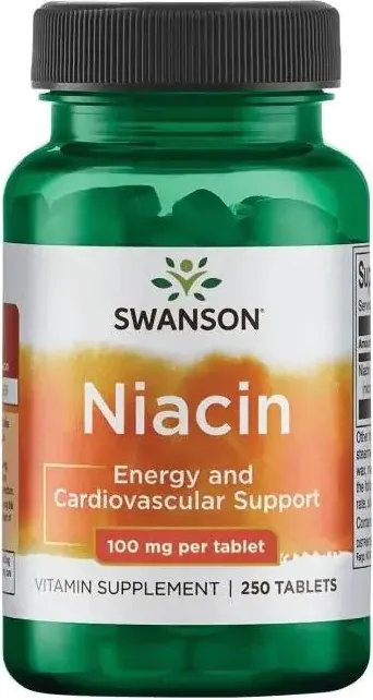 Swanson Niacin Ниацин 100 мг 250 таблетки