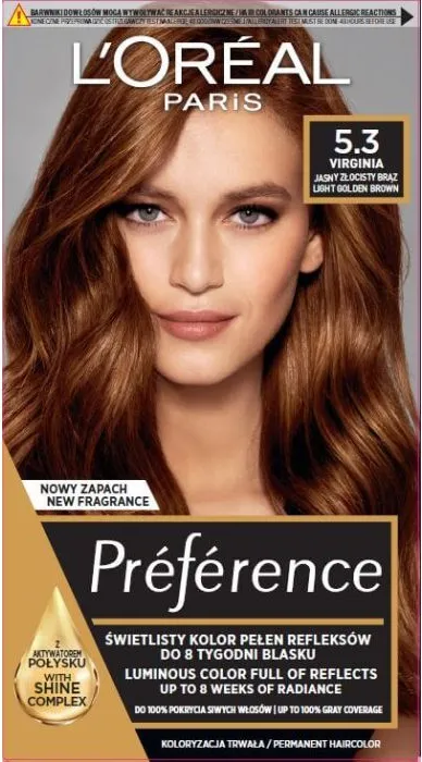 L’Oreal Preference Трайна боя за коса 5.3 Virginia