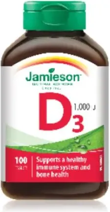 Jamieson Витамин D3 1000UI 100 таблетки