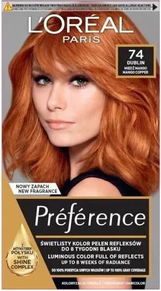 L’Oreal Preference Трайна боя за коса 74 Mango