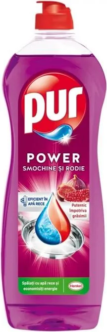 Pur Power Fig & Pomegranate Препарат за почистване на съдове нар и смокиня 750 мл