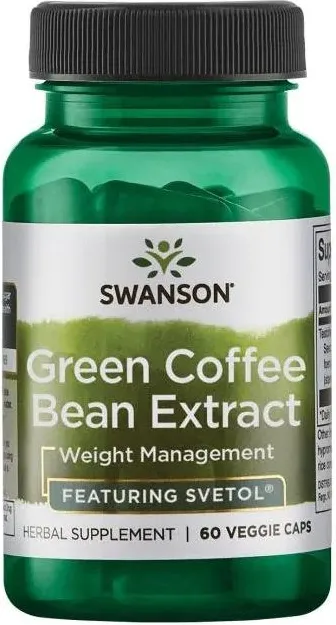 Swanson Green Coffee Bean Extract Екстракт от зърна Зелено кафе 60 капсули