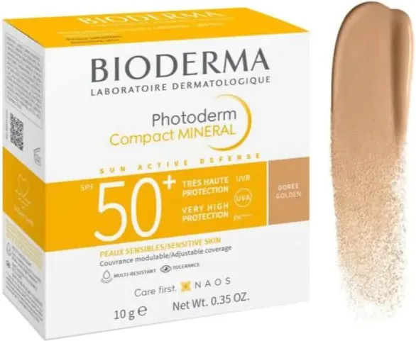 Bioderma Photoderm Слънцезащитна минерална пудра SPF50+ Златист цвят 10 г