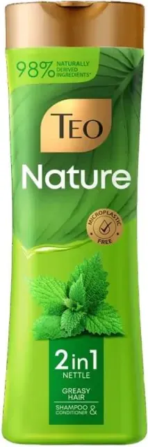 Teo Nature Shampoo 2in1 Nettle Шампоан за мазна коса 350 мл