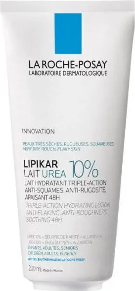 La Roche-Posay Lipikar Lait Urea 10% Мляко за тяло Урея 10% с тройно действие 200 мл