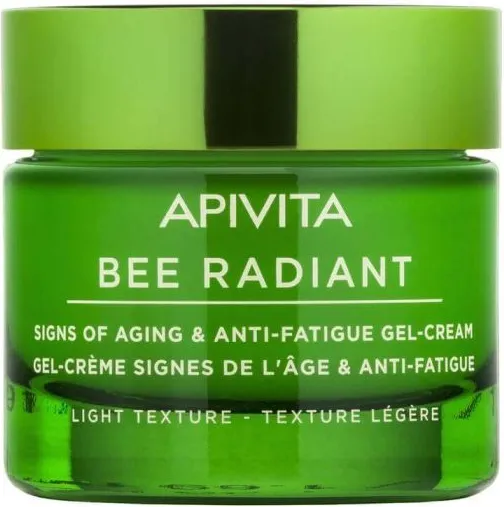 Apivita Bee Radiant Озаряващ гел-крем за лице за всеки тип кожа с лека текстура 50 мл