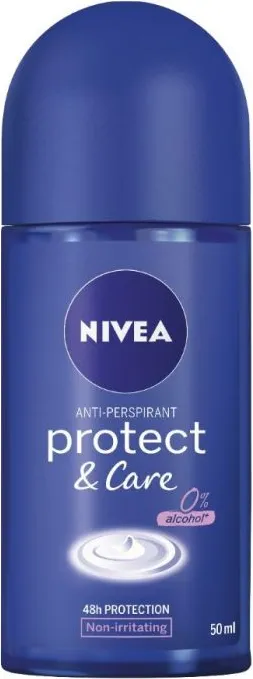 Nivea Protect & Care Дезодорант рол-он против изпотяване за жени 50 мл