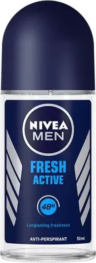 Nivea Men Fresh Active Дезодорант рол-он против изпотяване за мъже 50 мл