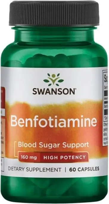 Swanson Benfotiamine Бенфотиамин 160 мг х 60 капсули