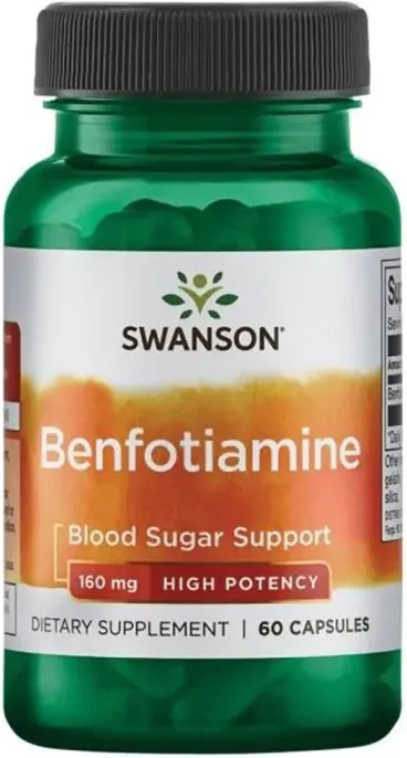 Swanson Benfotiamine Бенфотиамин 160 мг х 60 капсули