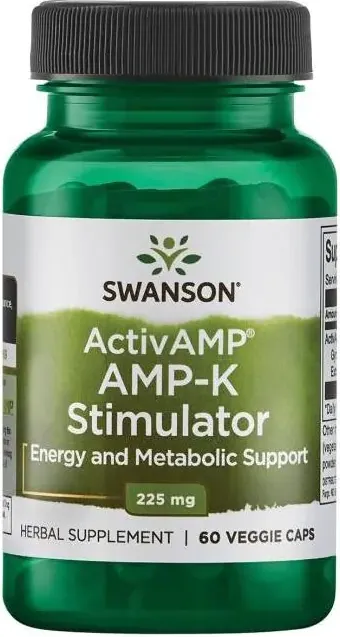 Swanson ActivAMP AMP-K Stimulator Активен AMP AMP-K стимулатор 225 мг х 60 капсули