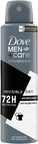 Dove Men+Care Advanced Invisible Dry Дезодорант спрей против изпотяване за мъже 150 мл