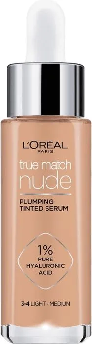 L’Oreal True Match Тониращ серум за лице с хиалуронова киселина, цвят 3-4 Light - Medium 30 мл