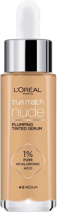 L’Oreal True Match Тониращ серум за лице с хиалуронова киселина, цвят 4-5 Medium 30 мл