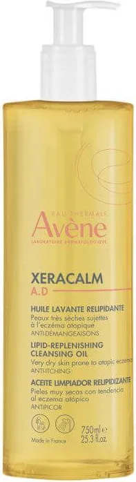 Avene XeraCalm A.D Релипидиращото измиващо олио за кърмачета, деца и възрастни 750 мл