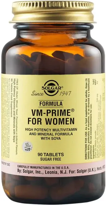 Solgar Formula VM-Prime Мултивитамини за жени над 50 години х 90 таблетки