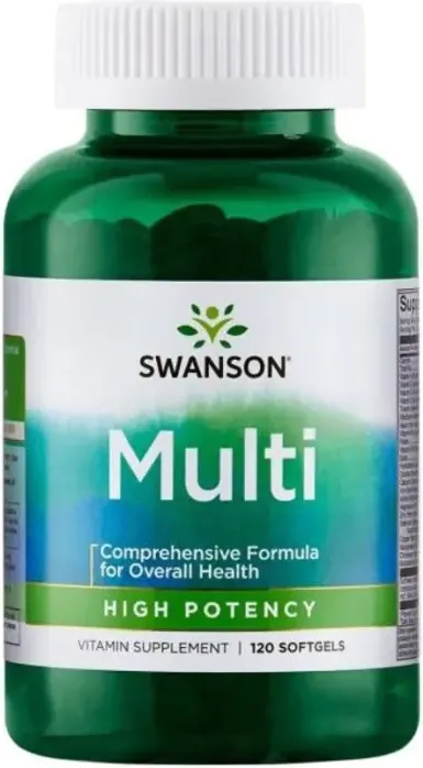 Swanson Multi Високоефективни мултивитамини за възрастни х120 капсули