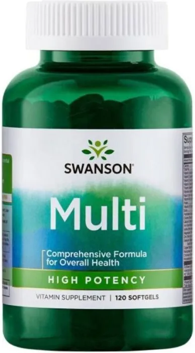 Swanson Multi Високоефективни мултивитамини за възрастни х120 капсули