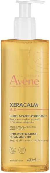 Avene XeraCalm A.D Релипидиращото измиващо олио за кърмачета, деца и възрастни 400 мл