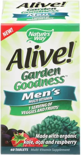 Nature's Way Alive Garden Goodness Men`s Мултивитамини за мъже х 60 таблетки