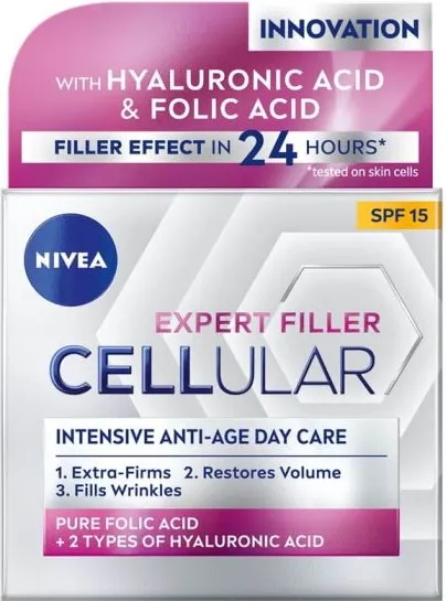 Nivea Cellular Filler + Firming Дневен крем за лице SPF15 50 мл