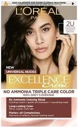 L’Oreal Excellence Universal Nudes Безамонячна боя за коса цвят 2U Darkest Brown