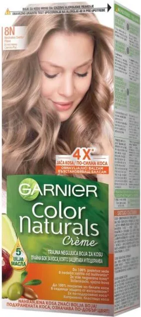 Garnier Color Naturals Трайна боя за коса, 8N Nude Medium Blonde